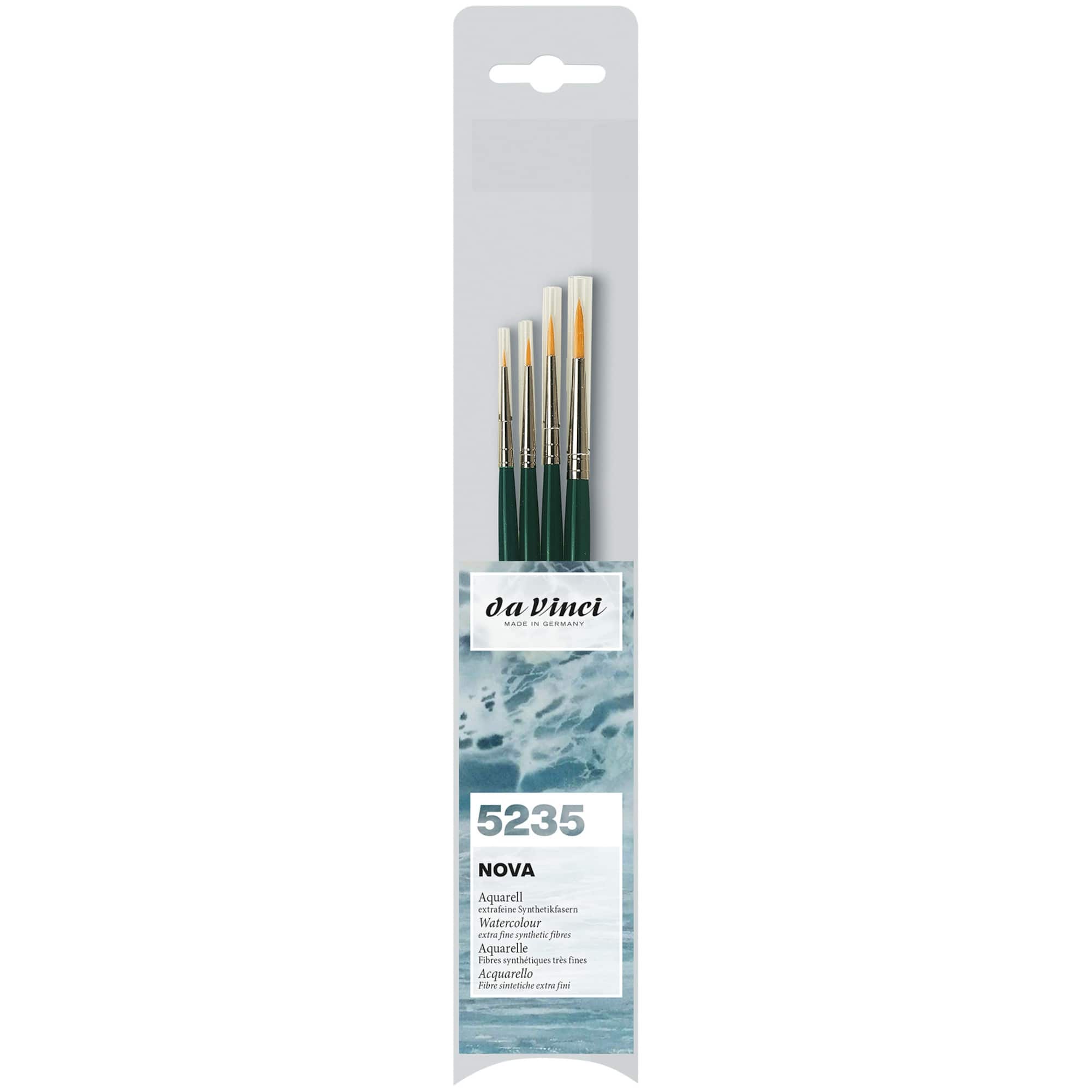 da Vinci NOVA Series 1570 4 Piece Synthetic Round Brush Set